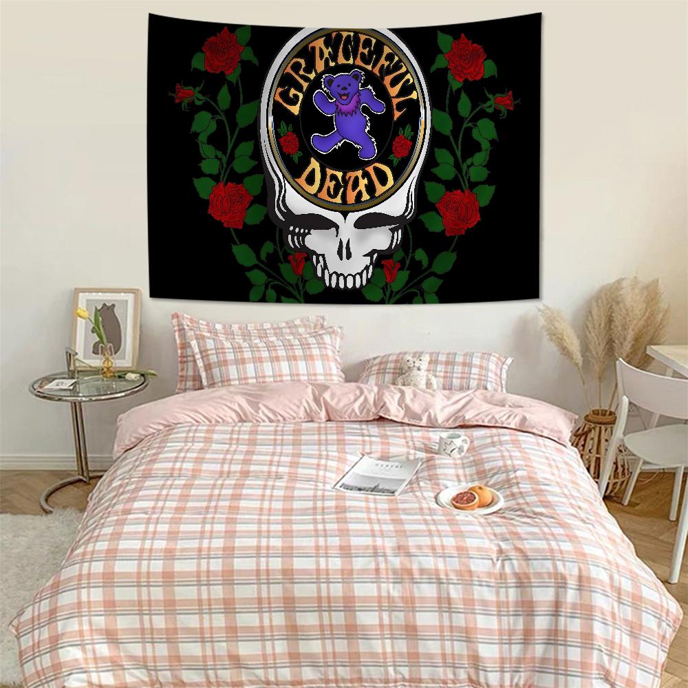 GGrateful DDead Colorful Tapestry Wall Hanging Hanging Tarot Hippie Wall Rugs Dorm Art Home Decor