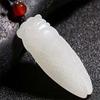 Afghan Jade Cicada Unisex White Jade Pendant