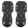 Lawn Aerator Shoes Plastic Zinc Alloy Buckles Lawn Spiked Shoes Yard Accessories with Adjustable Straps Black