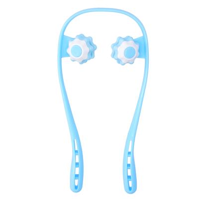 Roller Neck Massager UShaped Manual Neck Shoulder Fatigue Relieve Massager Tool