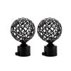 Round Iron Household Roman Rod Head Curtain Rods Head Curtain Rods Ends Caps Curtain Accessories