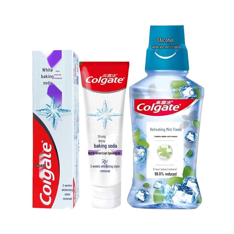 Colgate Oral Care Bundle: Vitality Mint Mouthwash & Max Fresh Toothpaste
