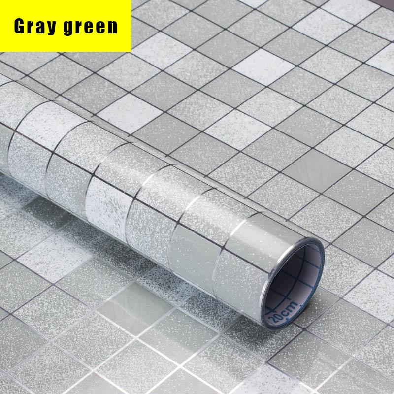 0.45x3M Mosaic Anti Oil Temperature Resistant Kitchen Wallpaper Cooktop Countertop Drawer Aluminum Foil Waterproof Wall Stickers