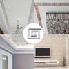 Self Adhesive Waist Line 3D Mirror Sticker 10x10cm DIY Wall Stickers for Living Room Ceiling Edge Strip Corner Line Wall Decor