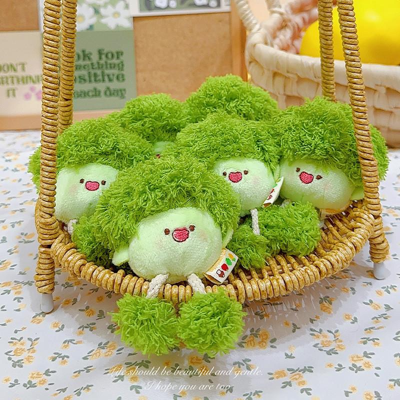 Carrots Corn Mushrooms Cartoon Plush Keychain Vegetable Cord School Bags Gift