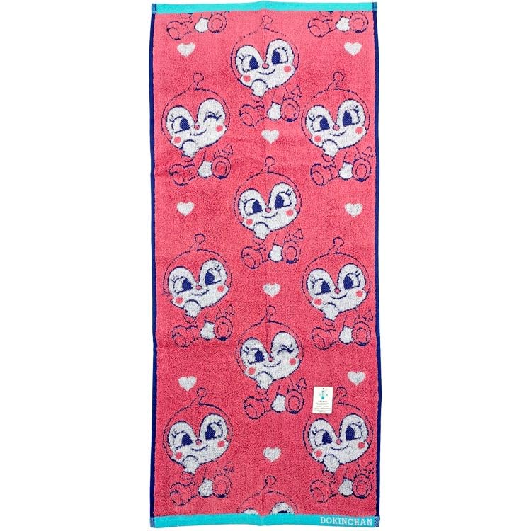 

Полотенце для лица Marushin Anpanman с узором Marushin Anpanman Sweat Wipe 891263 Dokin-chan розовый