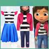 Gabbys Dollhouse Cosplay Costume Jumpsuit For Gaming Roleplay For Kids Under 17