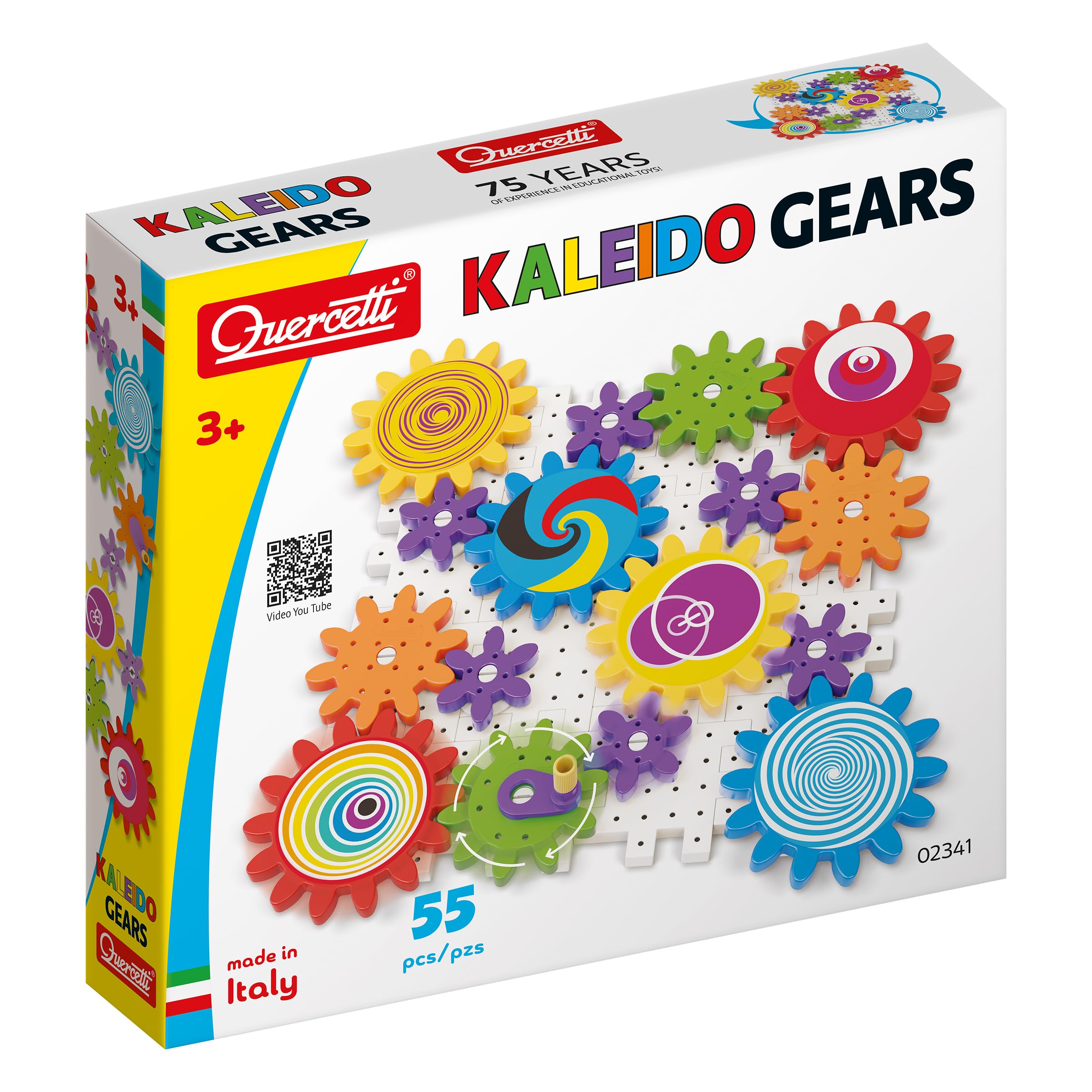 

Bornelund Quercetti Colorful Gears Ages 3 and Up [55 Pieces] (QR2341)
