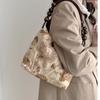 1pcs Jacquard Fabric Shoulder Bag Women's Underarm Handbag Women's Tote Bag Suitable for Daily Outings