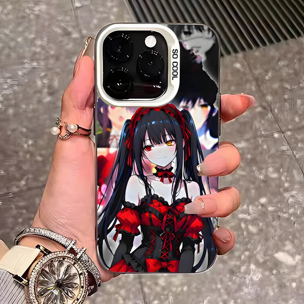 Anime Date A Live Tokisaki Kurumi Cute Phone Case For IPhone 17 Pro Max 16 15 14 13 11 12 Mini Xs Xr 8 Plus Se Color Silver Cove