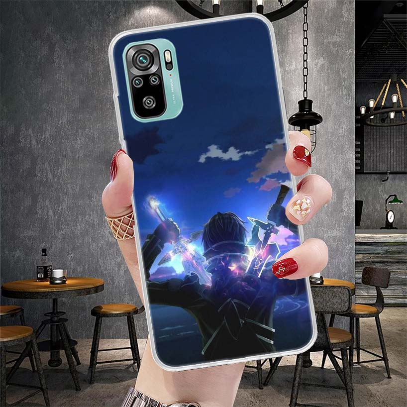 Sword Art Online Anime Soft Phone Case For Xiaomi Redmi Note 15 14 14S 13 12 Pro Plus 12S 11 11S 11E 10 10S 11T 5G Fundas Coque
