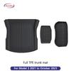 NovaAcc All TPE Floor Mats for Tesla Model Y 3 2021 To 2024 Left Rudder All Weather Foot Pad Automotive Interior Car Accessories