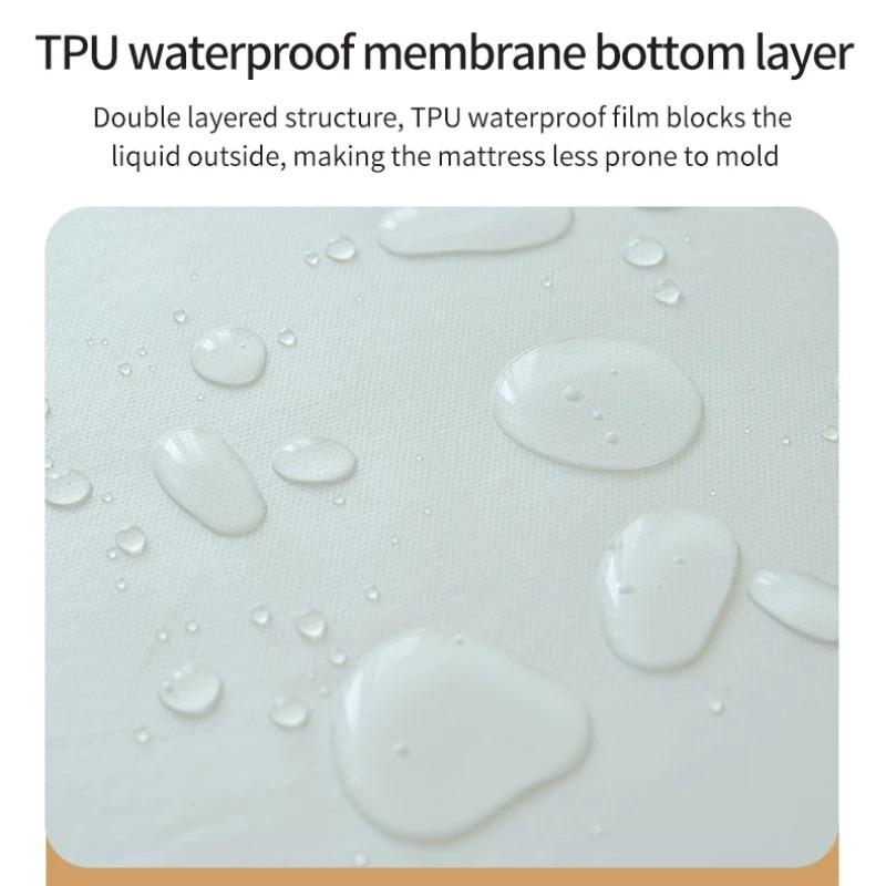 Waterproof Fitted Bed Sheet with 360 Elastic Band Mattress Protector Cover Bedspreads for Single Double King Queen Size Bedsheet