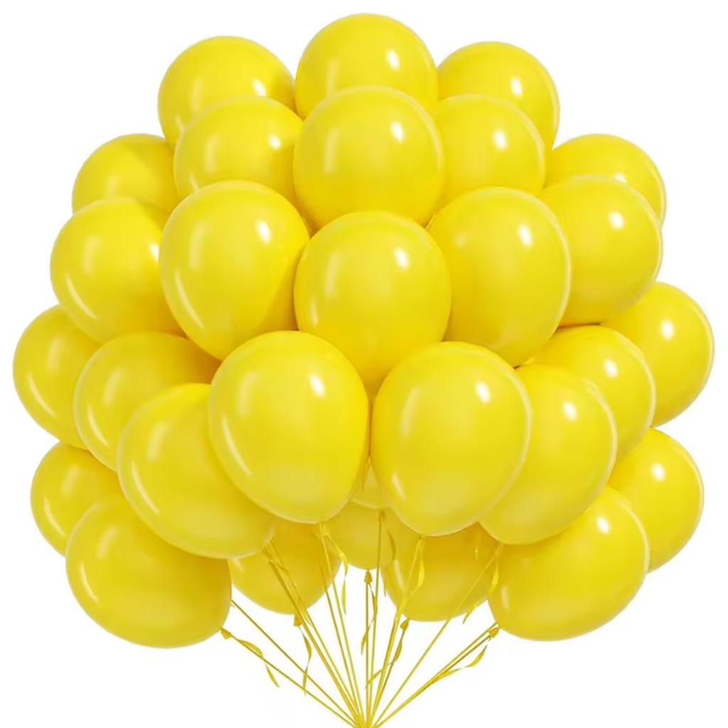 10/12 inch 10/20/30/50pcs multi-color balloon set, suitable for weddings, birthdays, themed parties, family gatherings