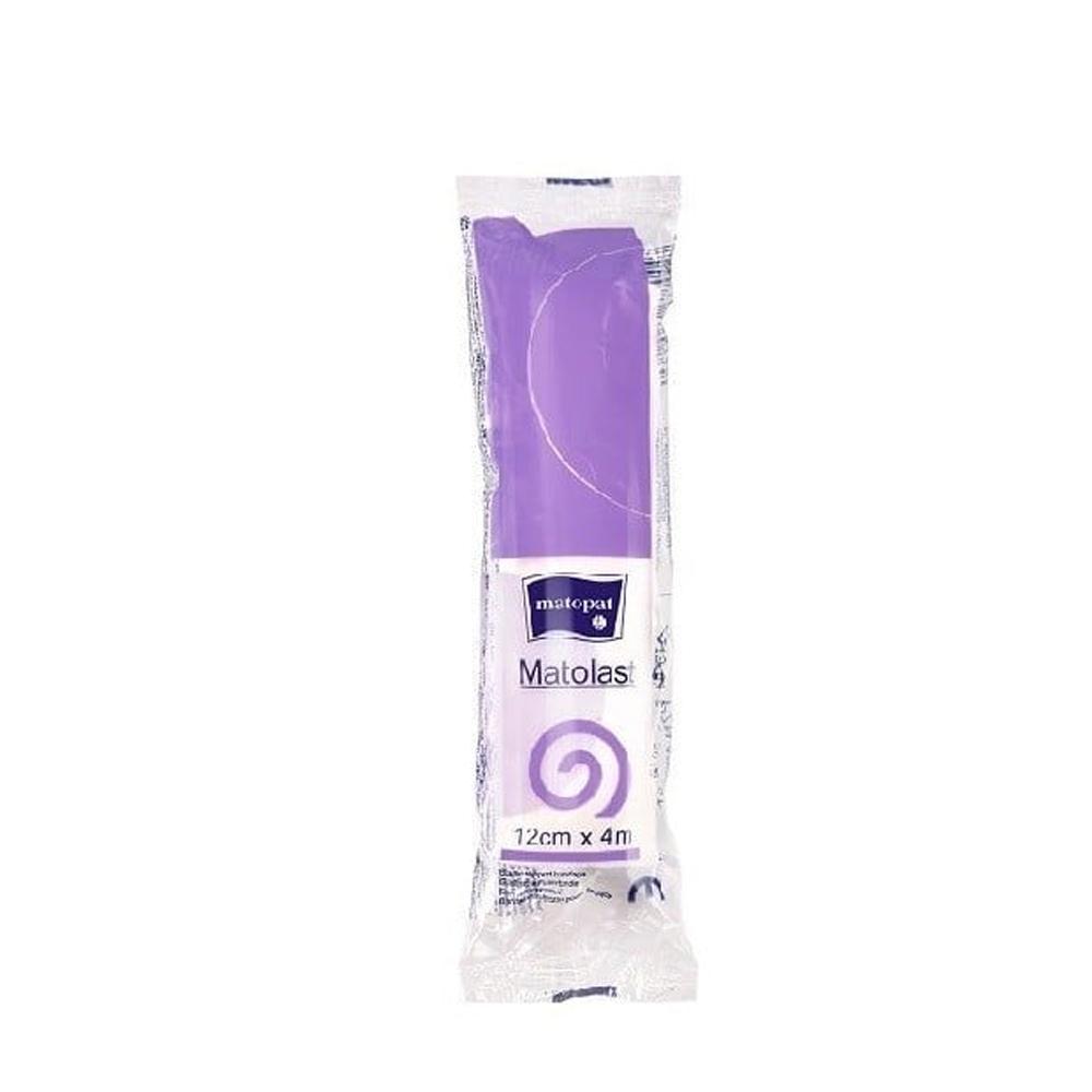Elastic Bandage 12cm x 4m Supporting Compression Matolast 1 pc
