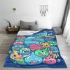 D-Dragon Quest Slime Plush Blankets Kids  Flannel Throw Blanket For Couch Chair Sofa Bed Warm Custom Quality Bedspread Gift Idea