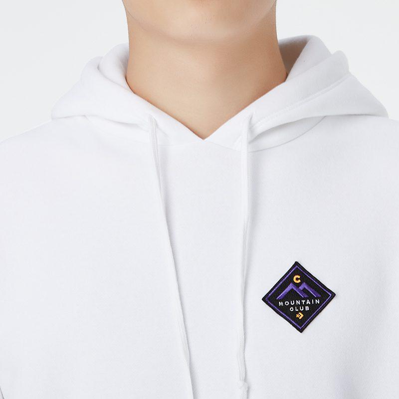 Converse Sweatshirts Men's White Hooded Moderate Regular 10021573-A02