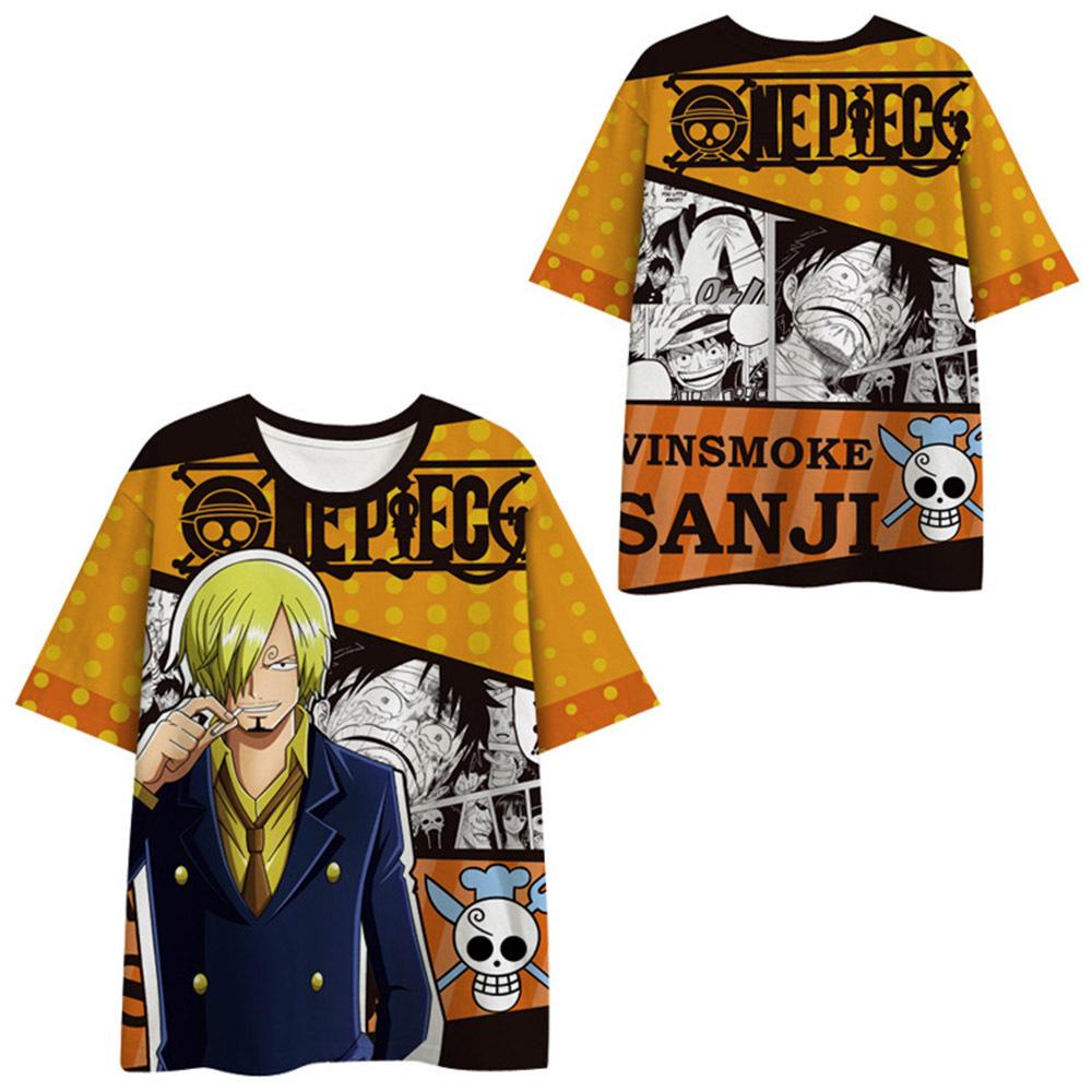 13 Colors ONE PIECE T Shirt for Men Women Summer Clothing Fitness O Neck Anime Man T-shirt for Male Oversized New Men T-shirts Tops