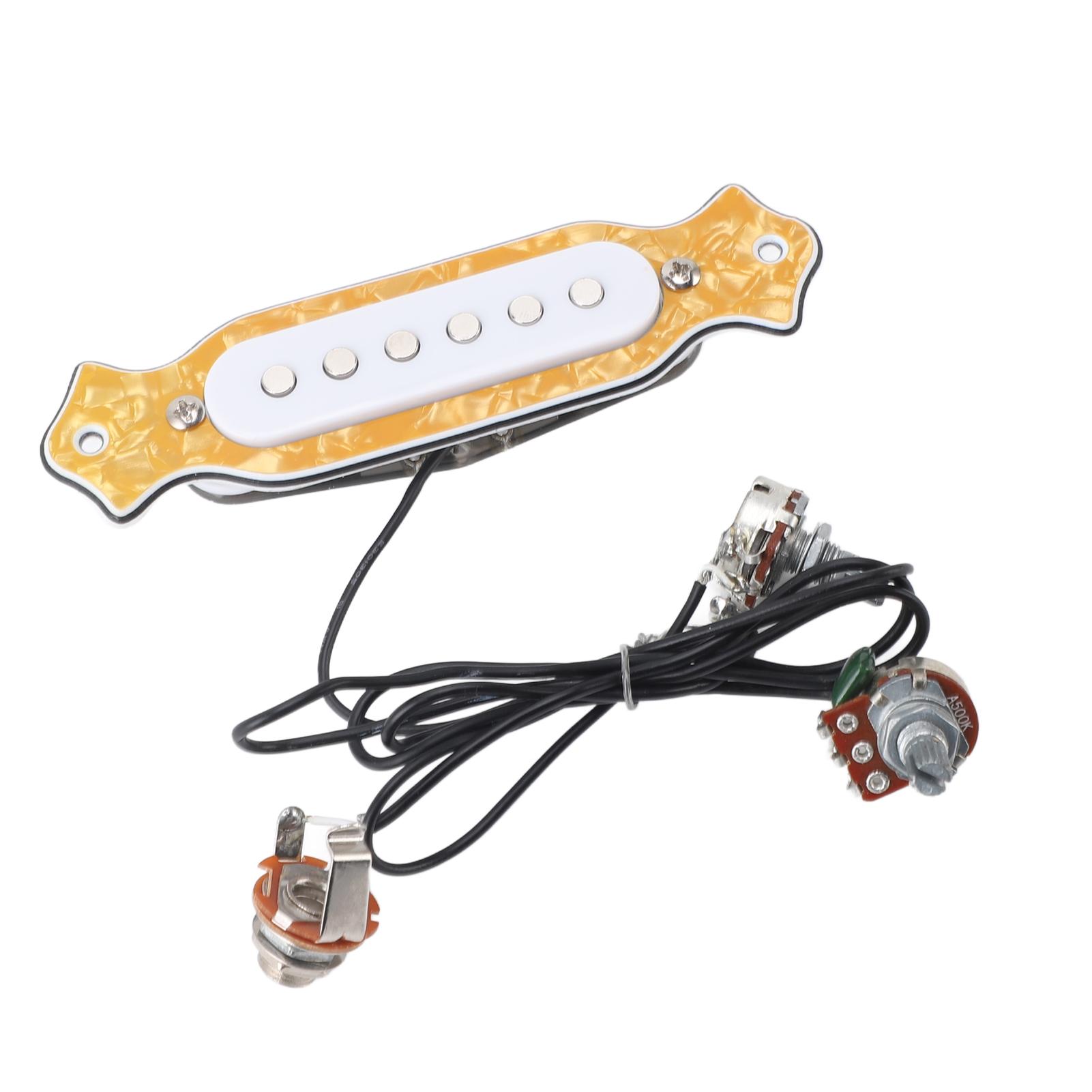 6 St Single Coil Pickup Prewired Electric Guitar Pickup Replacement with Volume and Controls