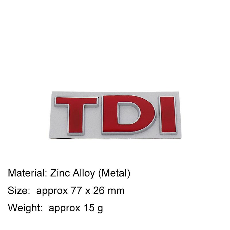 3D Premium Turbo Direct Injection TDI for car Hood Fender trunk Rear Bonnet Nameplate Decal Emblem Badge Sticker