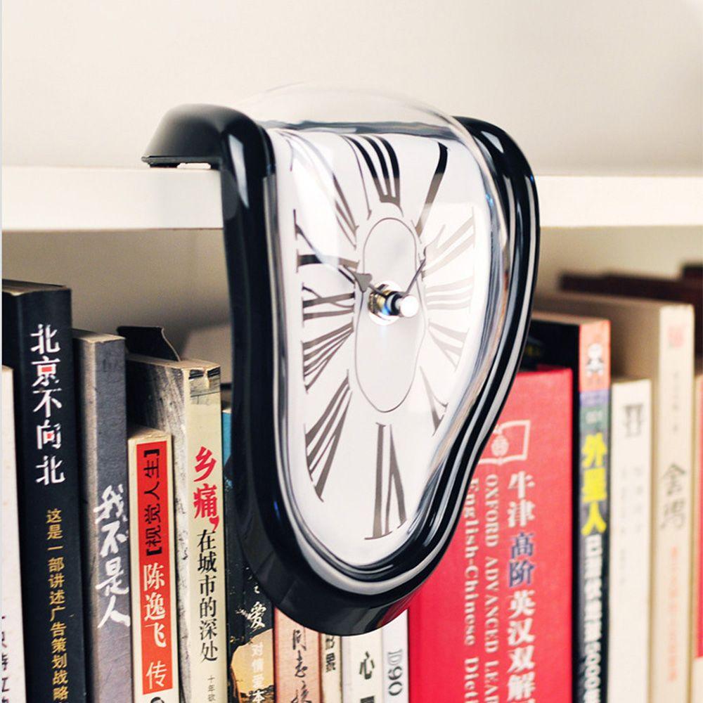 Dali Style Home Art Design Wall Decor Roman Numerals Melting Clock Hanging Wall Silent