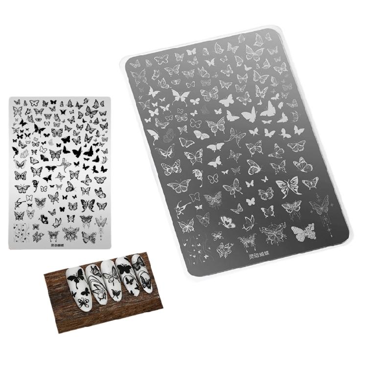 Roestvrij Stalen Nail Art Stempelplaten Professionele Templates Voor Gel Polish Applicatie