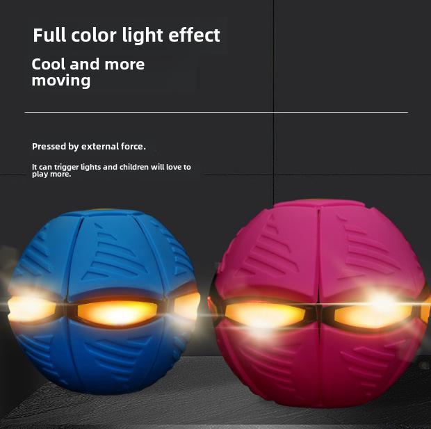 Luminous Elastic Bouncing Ball: Children's Outdoor Step-On Toy for Educational Fun