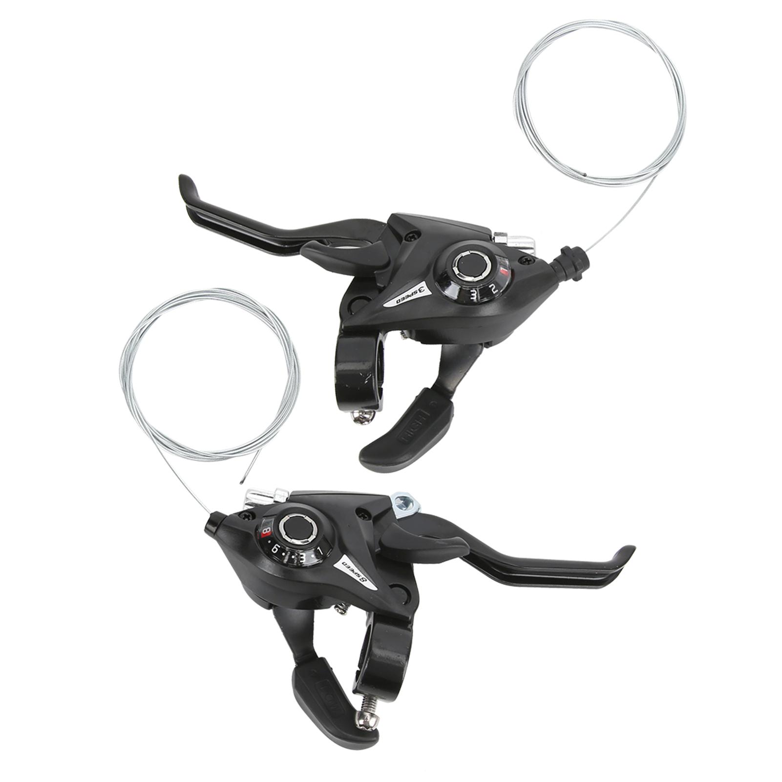 

WAKE Bicycle Shifter Brake MTB Road Bike Riding Cycling Disc Brake Levers with Shift Cable3X8 24