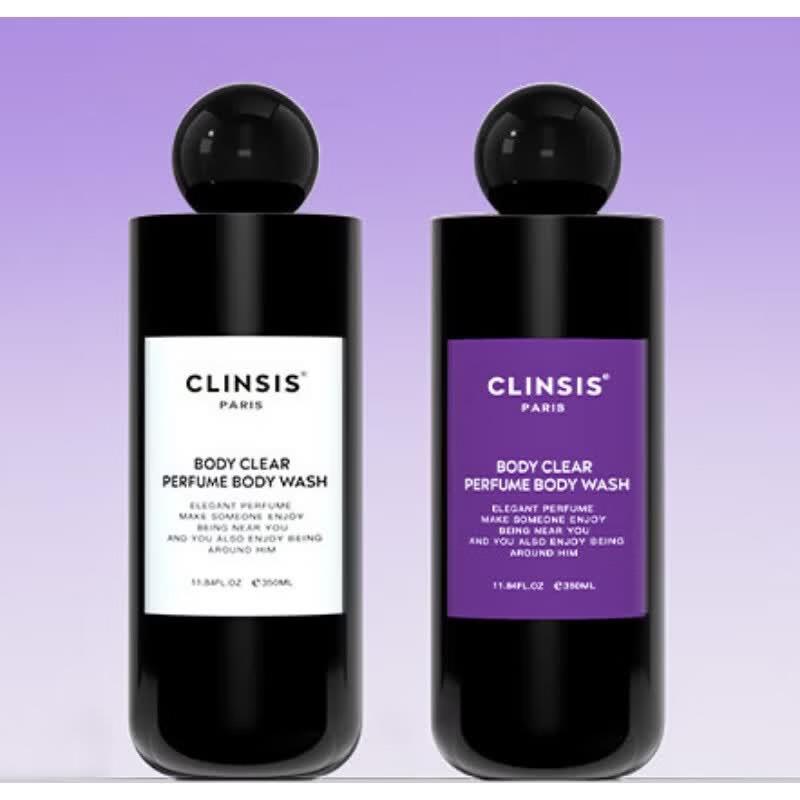 CLINSIS Scented Shower Gel Duo Set (White Shirt & Amber Ebony)