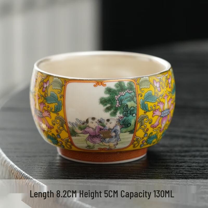 Luxury Enamel Ceramic Tea Cup