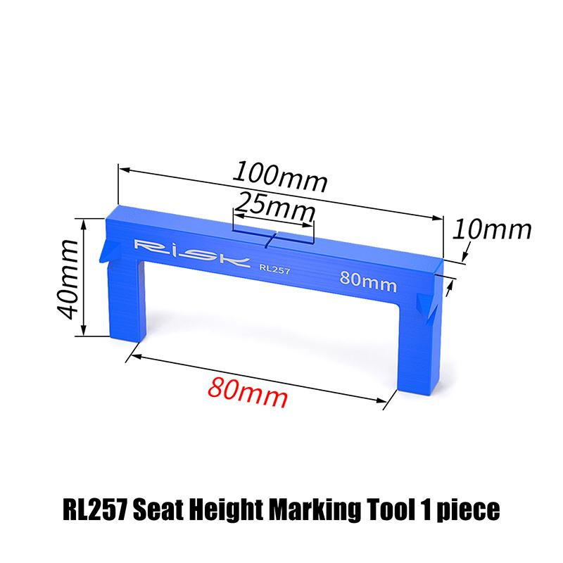 Risk Road Bike Saddle Measure Tool Bicycle Seat Height Distance Measurement Tool Front Cushion Fitting Adjustment Tool