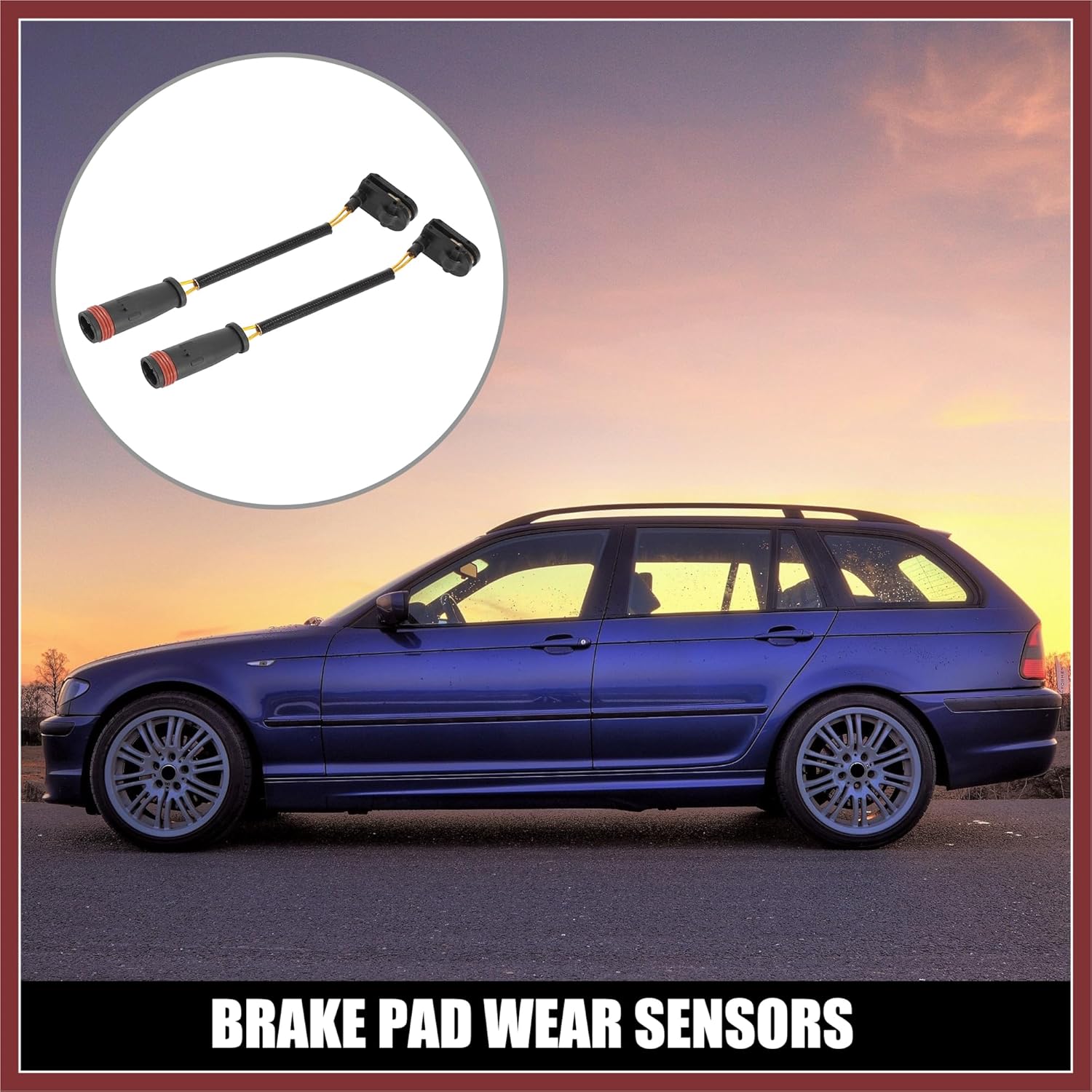 2pcs Car Front Rear Brake Pad Wear Sensor for Dodge Sprinter 2500 9065401417 Replace Parts