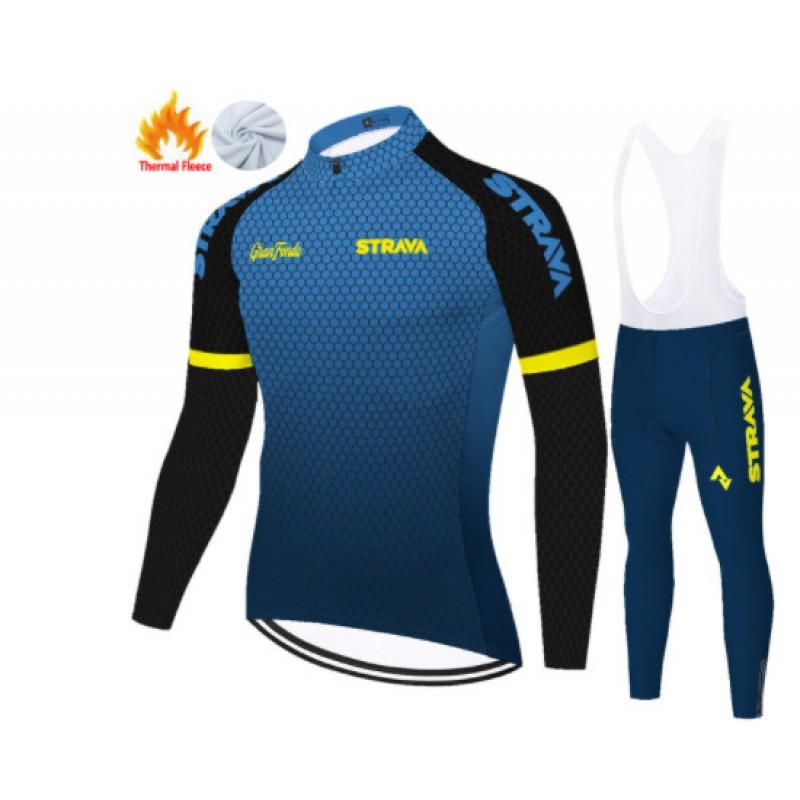 Winter Cycling Jersey Long Sleeve Thermal Windproof Bike Apparel Men Women Road