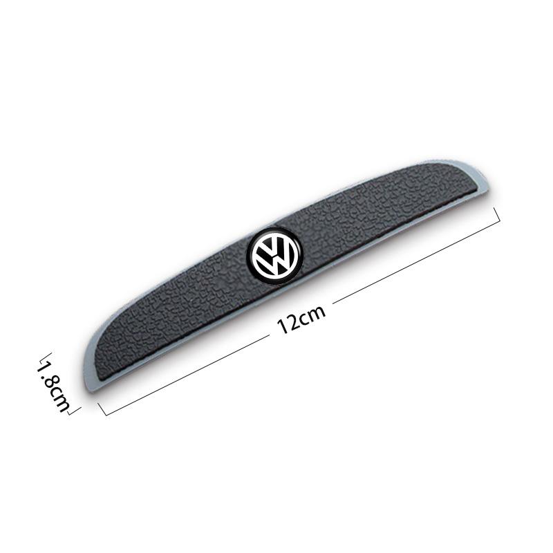 Valve Stems Caps 4PCS Car Mirror Sticker Door Side Anti Collision Strip Decals For Volkswagen VW Scirocco Passat Polo B5 B6 B7 C Ae8