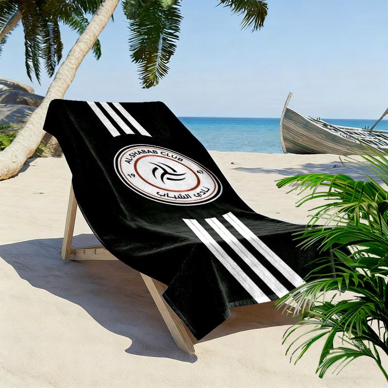 Al Shabab Club Print Beach Towel, Large Soft Quick Dry Towel for Beach Camping Swimming