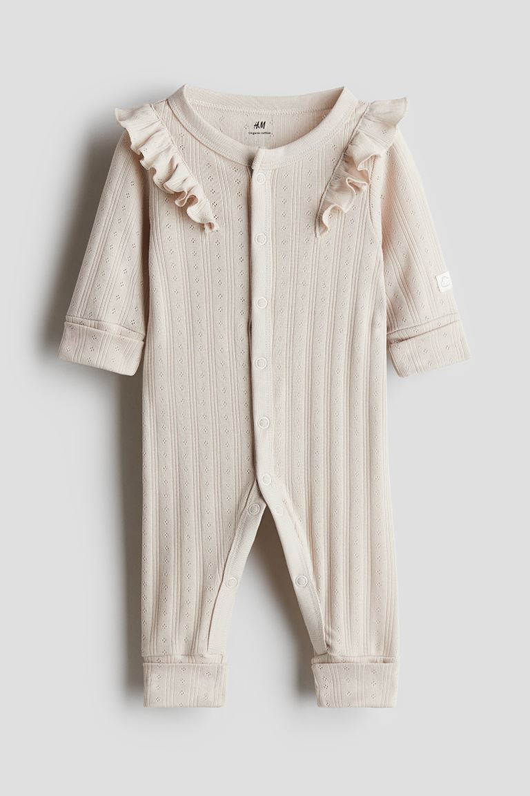 

H M adjustable jumpsuit light beige
