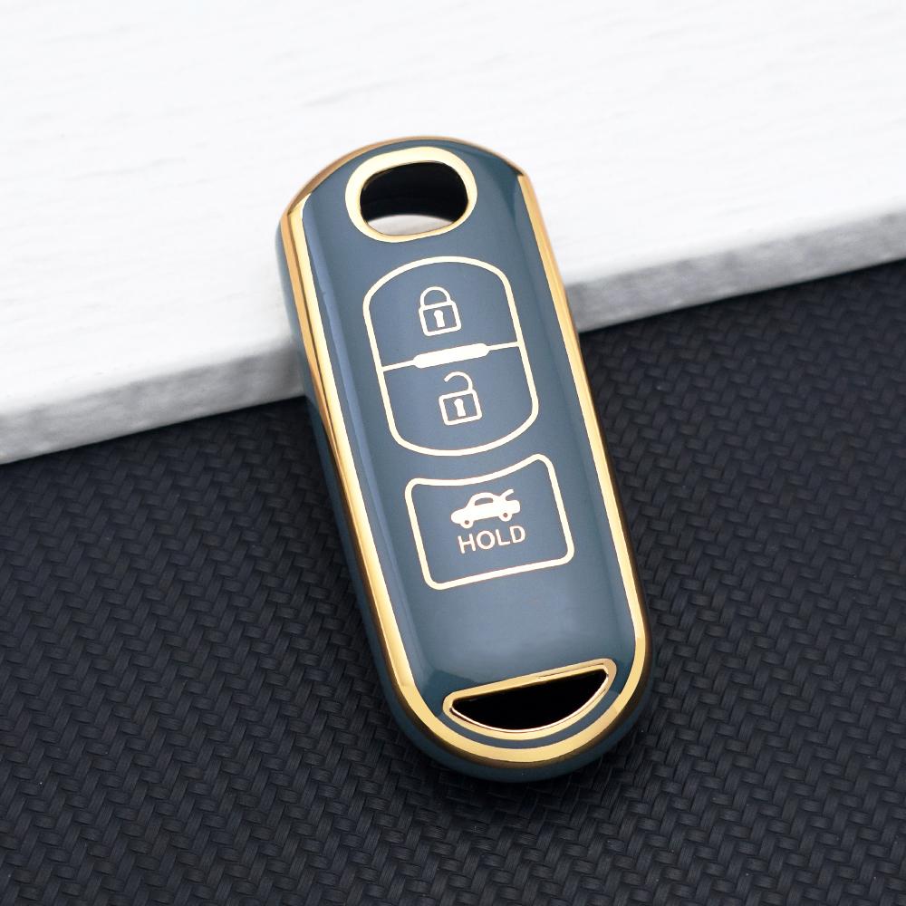 2/3/4 Buttons TPU Protective Key Fob Cover for Mazda Atenza Axela Demio 2 3 6 CX-3 CX-5 CX7 CX-9 2015-2019 Key Cover Key Chain