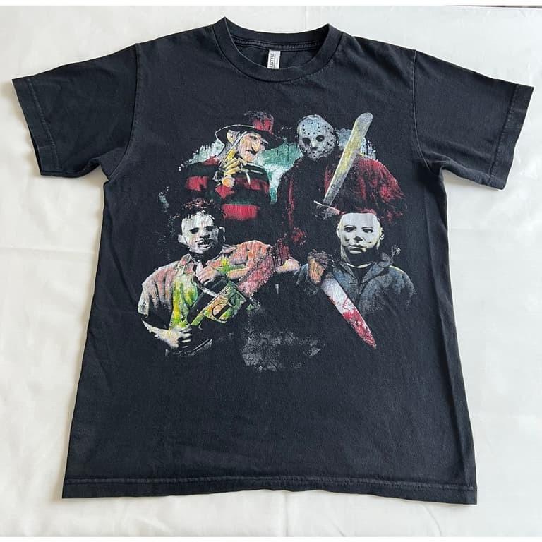 Horror Slasher Unisex T Shirt VTG Michael Myers Freddy black reprint PA9036 Unisex T-Shirt XXXL