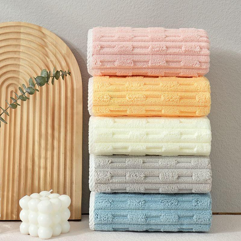 

5 шт. быстросохнущее мягкое впитывающее нелиняющее утолщенное полотенце из бамбукового флиса для использования в общежитии полотенце для лица мытье лица