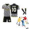 2324 Juventus Home Jersey Set With Socks 10 Polyester Fiber Fabric Children And Adult Sizes