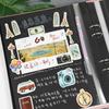 46pcs/box Travel Sticker Diary Adhesive Album Decoration Diy Escolar Stationery Label Stickers Scrapbooking