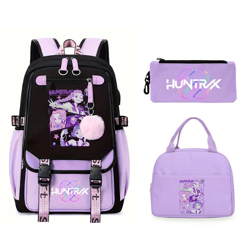 KPop Demon Hunters Demon Hunters Printed Fashion Children's Backpack Foreign Trade Trend Student School Bag