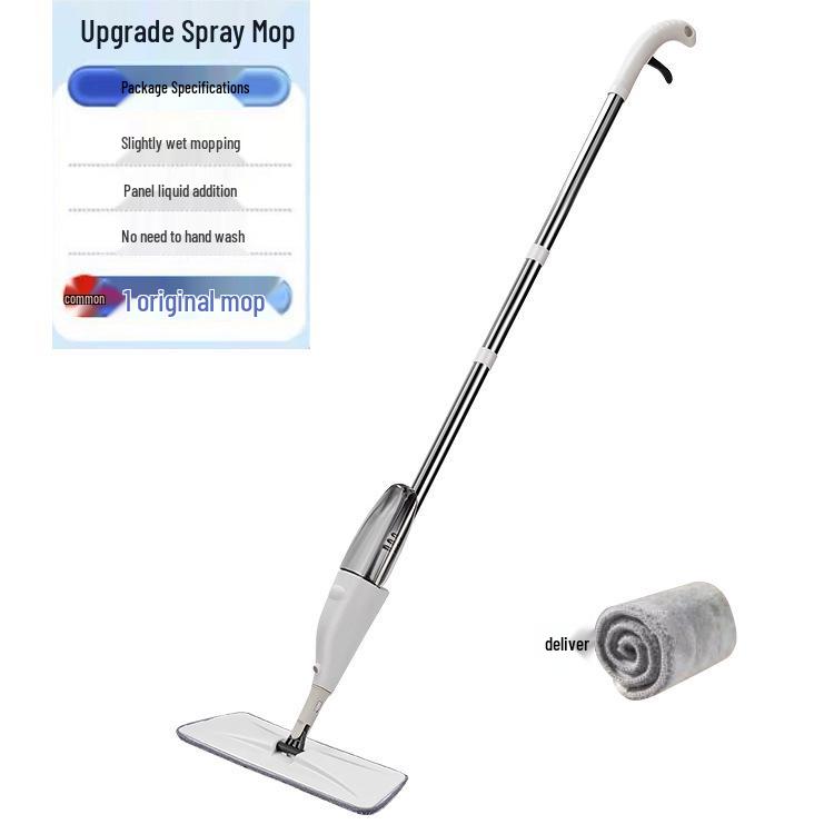 Spray Mop - Hand-Free Washable Dual-Use Flat Mop for Easy Dry & Wet Cleaning