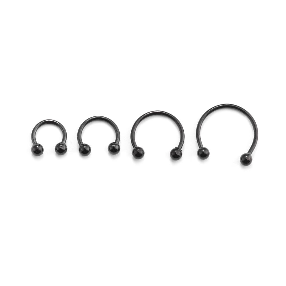 Schmuck 16 Gauge Hufeisen Ohrpiercings Nase Septum Ring Lippe Brustwarze Augenbraue Ohrläppchen Ringe Hip Hop