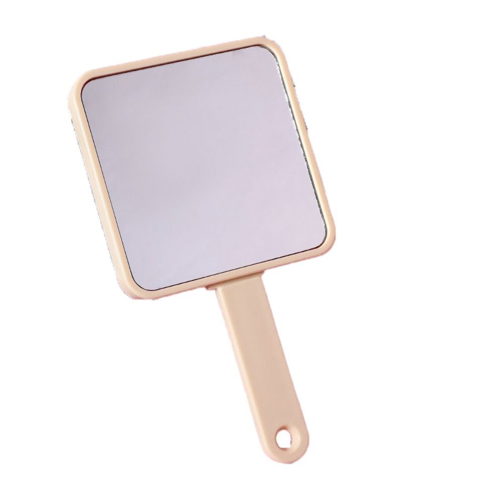 

With Comb Makeup Mirror High definition Beauty Mirror Portable Square Handheld Mirror Girls бежевый