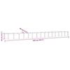 Raised Garden Bed Galvanized Steel 620 X 80 X 36 Cm Green