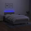 Maison Exclusive - Sommier à lattes de lit matelas LED gris clair 120x190 cm tissu