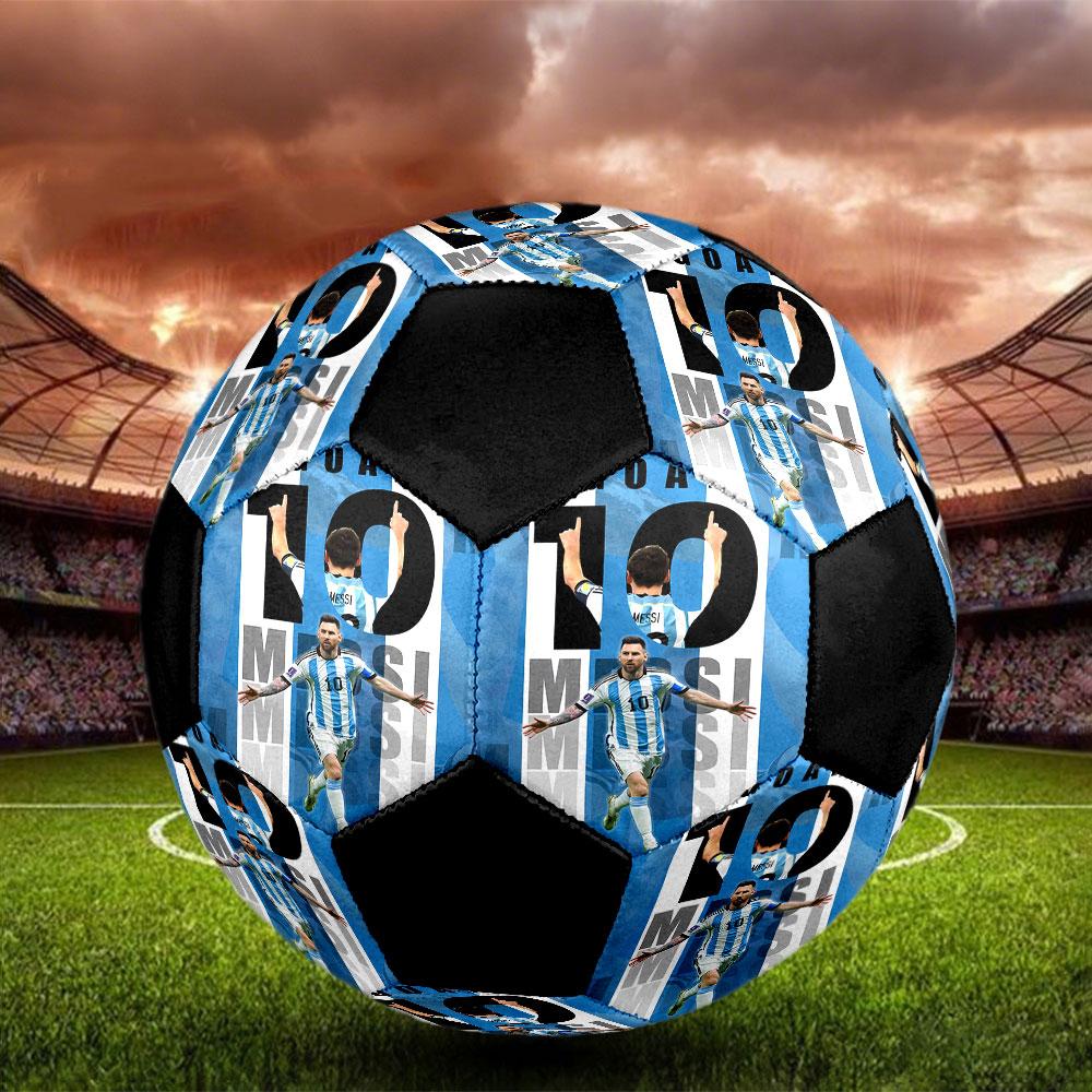 1pc Messi Soccer Ball Size 5 Indoor Soccer Ball Fashion Colorful Backyard Game - Great For Sports Fans Gift HE14