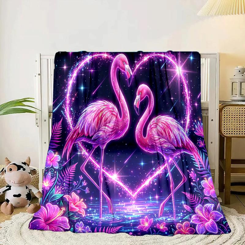 Magical Flamingo Sky Blanket Flannel Blanket Throw Blanket Sofa Cover Blanket Soft Premium Blanket Picnic Blanket Tv Blanket Gifts