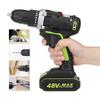 1.3A 1/2 Battery 110V-240V 50-60Hz  Electric Drill Hammer Rechargeable Cordless Drill Woodworking